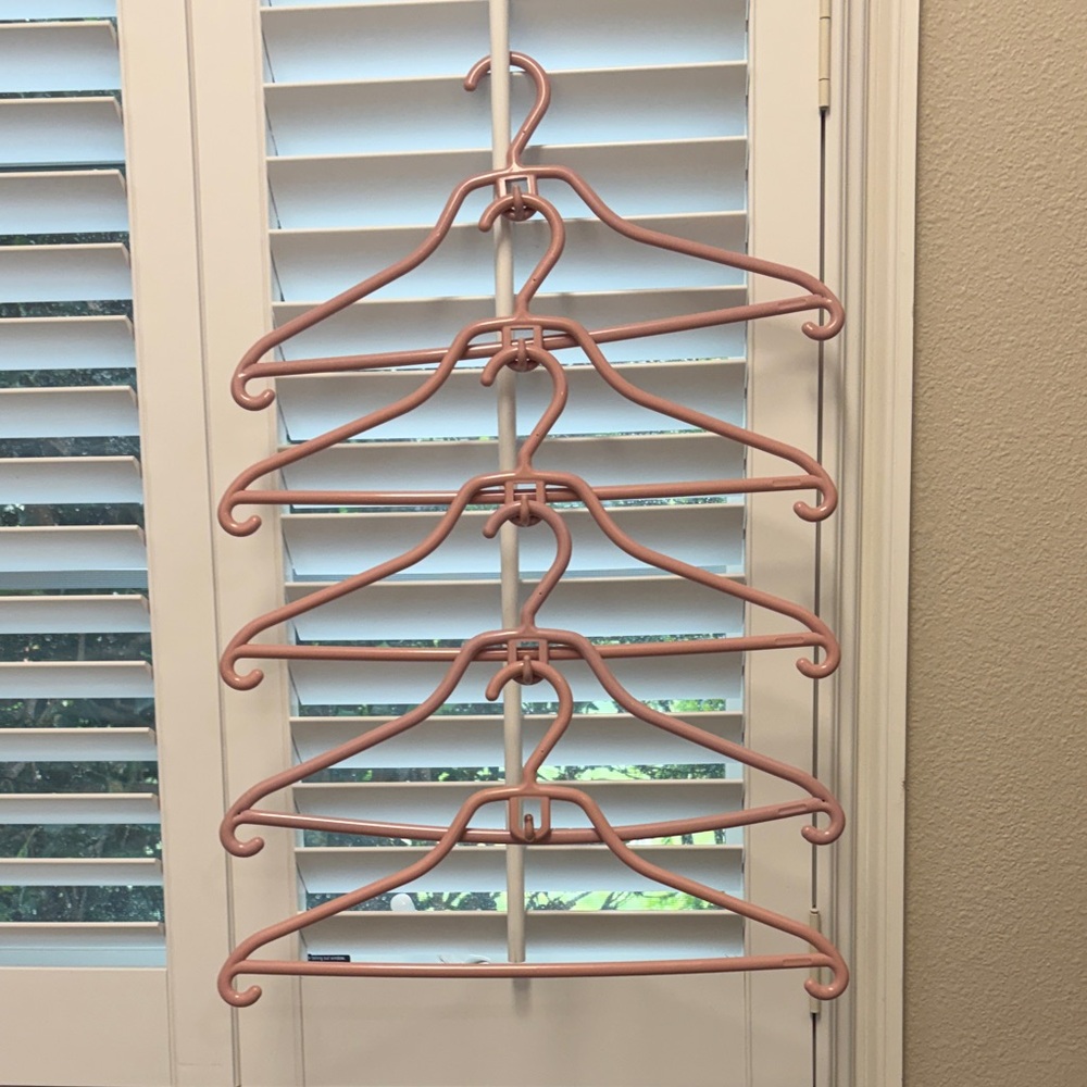 Set of 10 Pink Clothing Add On Hangers